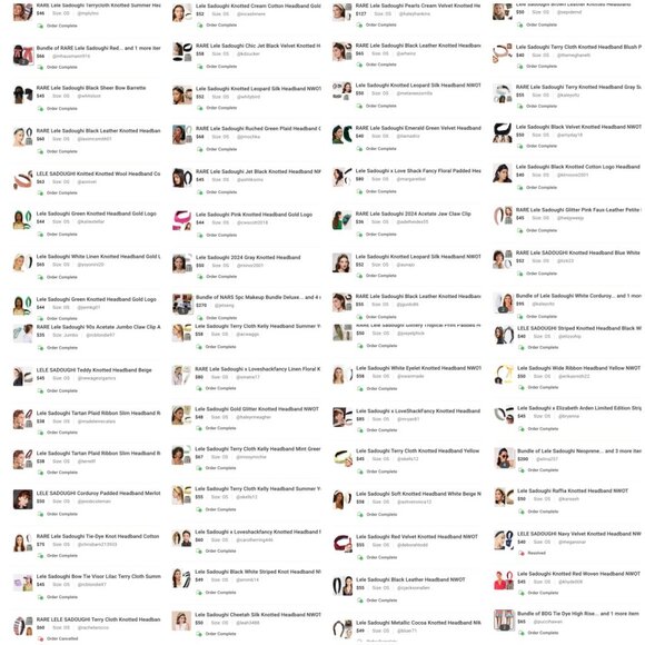 RARE Lele Sadoughi Timeless Buffalo Check Knotted Headband Red Black Gold Logo - Picture 5 of 5